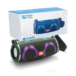 T&G SPEAKER PORTABLE TG-642 USB/TF CARD/FM RADIO GREEN T&G SPEAKER PORTABLE TG-642 USB/TF CARD/FM RADIO GREEN